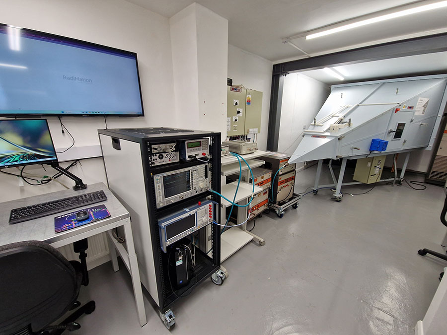 EMC test facility and GTEM cell