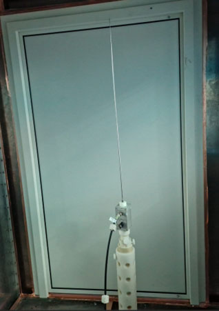 RF leakage test measurement