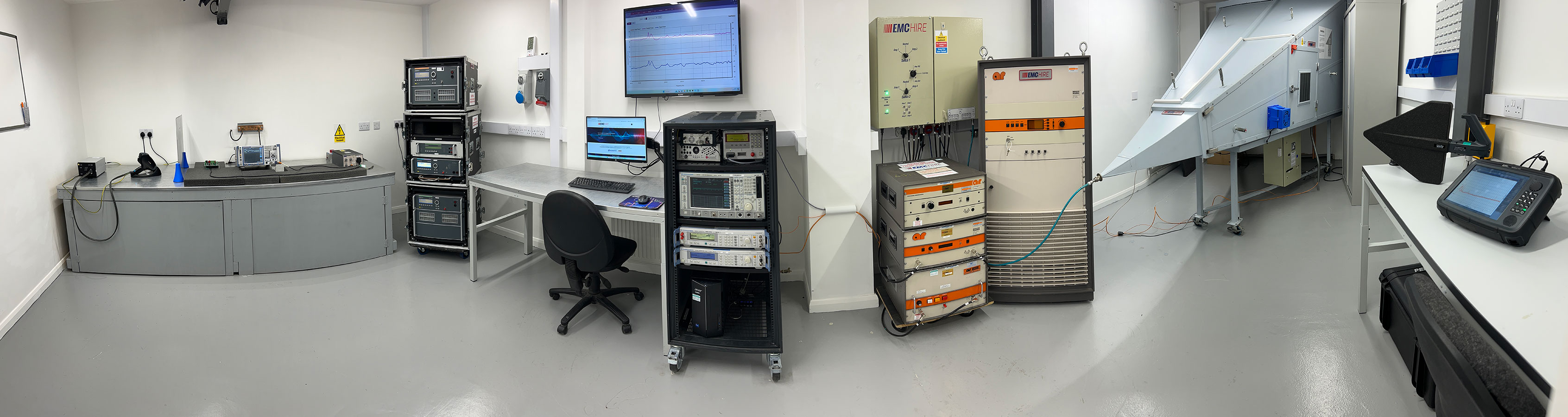 EMC testing facility and GTEM chamber