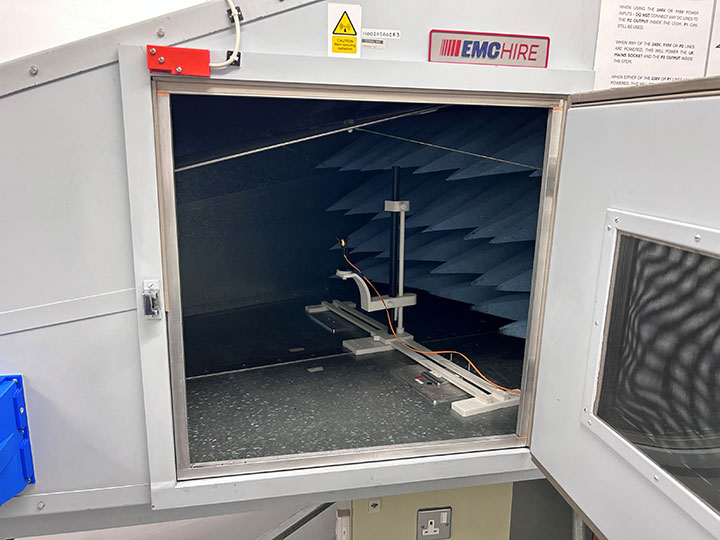 EMC testing instrumentation and setup